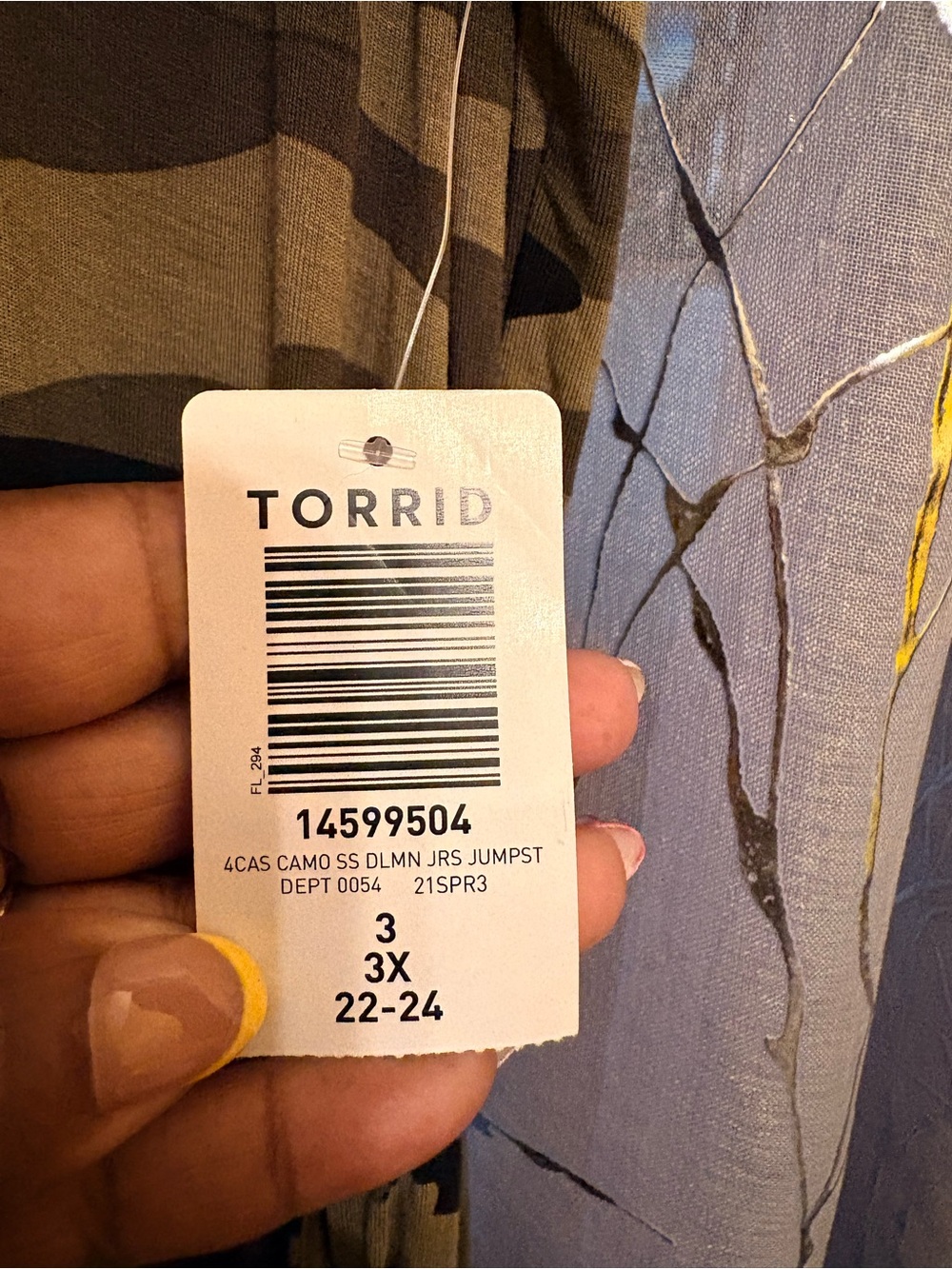 torrid Olive and Black Camo Jumpsuit - Picture 5 of 5
